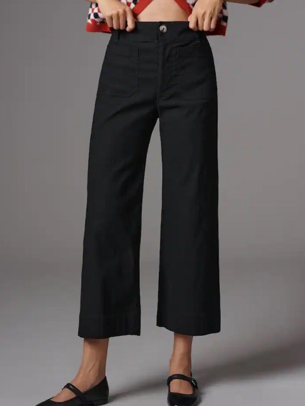 MAEVE Anthropology black wide leg Colette’s
